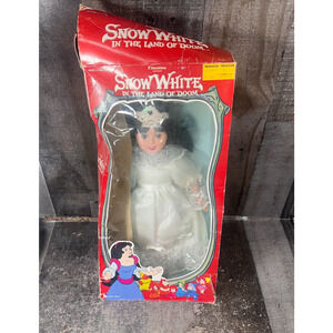 Snow White Land Of Doom Soft Stuffed Body Doll Damaged Box 1990